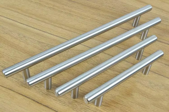 Stempelprozess Runde Goldene Licht Luxus Schrank Türgriff Messing Aluminiummaterial
