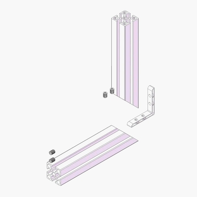 Innenstütze 90° Innenwinkel-Verbindungsplattierung für Präzisionshardwareprodukte