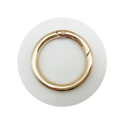 Metall Zinklegierung Spring Buckle Open Ring Schlüsselanhänger für DIY Schmuck