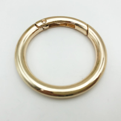 Metall Zinklegierung Spring Buckle Open Ring Schlüsselanhänger für DIY Schmuck