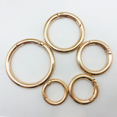 Metall Zinklegierung Spring Buckle Open Ring Schlüsselanhänger für DIY Schmuck