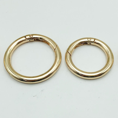 Metall Zinklegierung Spring Buckle Open Ring Schlüsselanhänger für DIY Schmuck