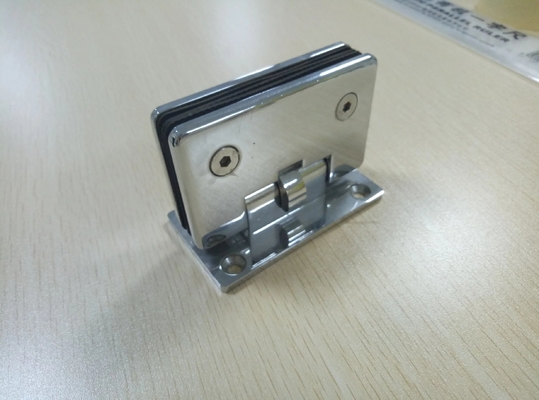 OEM-CNC-Hardware-Teile Messingpolierte Einseitige Duschscharniere mit Edelstahl