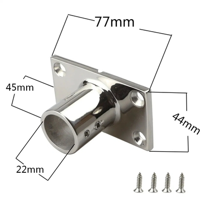 OEM-CNC-Hardware-Teile Edelstahl-Leitbasis mit rechteckigem Basiszubehör