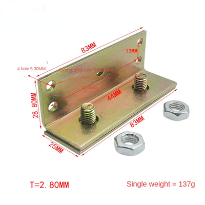Spezifikationen 83 * 24 * 2,8 mm Satz von acht Eisen Scharnier Hardware-Zubehör für Bett