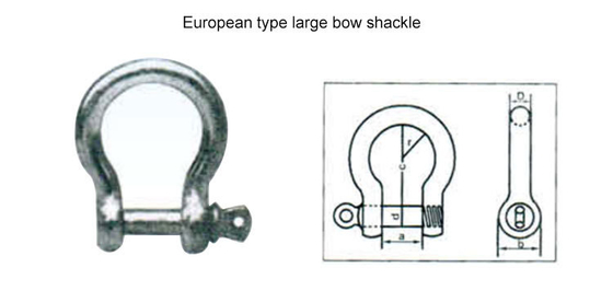 Hardware-Rigging Mooring Gemalte Schlinge und Drop geschmiedet Schraubspin Anker Schlinge