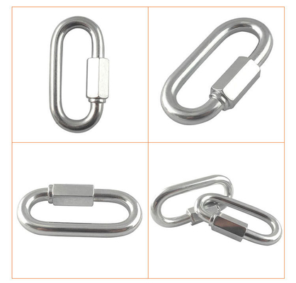 4mm 5mm 6mm galvanisierte ovale Schnellverbindung für Rigging Hardware OEM akzeptabel