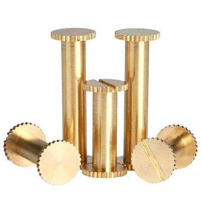 Gravierter Nickelplattierte Chicago Spiralbeutel Hardware aus Edelstahl für OEM-CNC-Teile