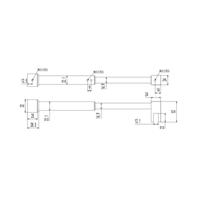 Flexible Duschzimmer-Hardware-Stäbe-Rahmen Präzisionsstempelprodukte aus Edelstahl