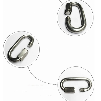 Stempelprozess Edelstahl Anhänger Kette Haken Klettern Buckel Clip Rigging Hardware