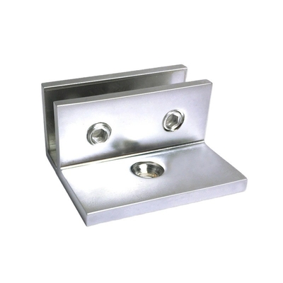 OEM-CNC-Hardwareteile F-förmige Glasplattenklemme mit und aus Edelstahlmaterial
