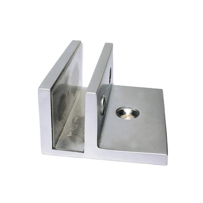 OEM-CNC-Hardwareteile F-förmige Glasplattenklemme mit und aus Edelstahlmaterial