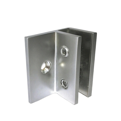 OEM-CNC-Hardwareteile F-förmige Glasplattenklemme mit und aus Edelstahlmaterial