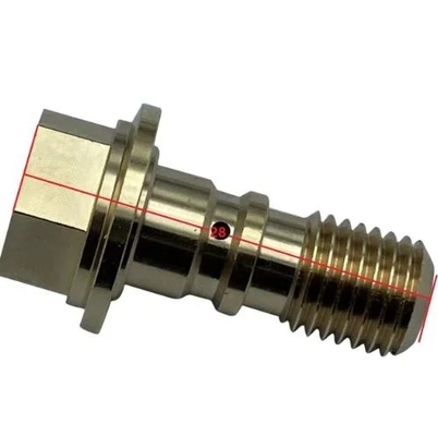 OEM-CNC-Hardware-Komponenten kundenspezifische verarbeitete Messingverbindungen mit Stempelverfahren