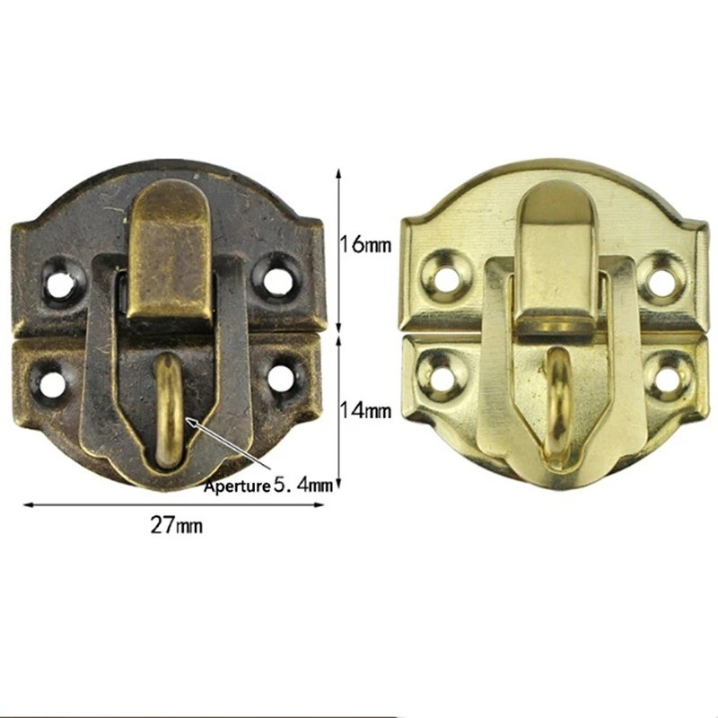 Custom Antike Metallschlösser Gekrümmte Buckel Eckschlösser zum Stempeln und Pulverbeschichten